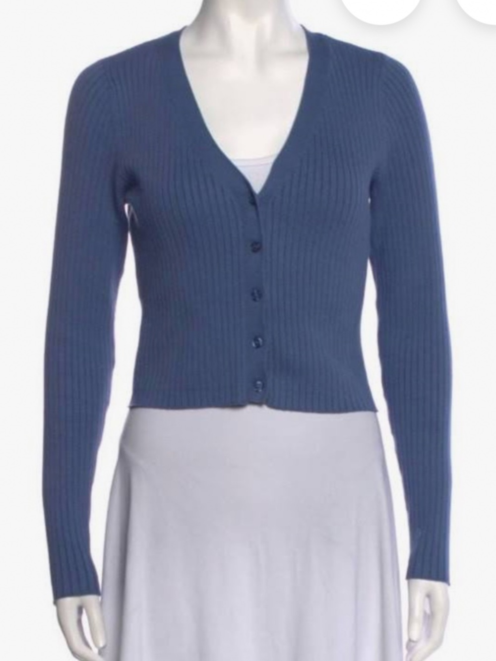 Reformation Cotton V-Neck Cardigan